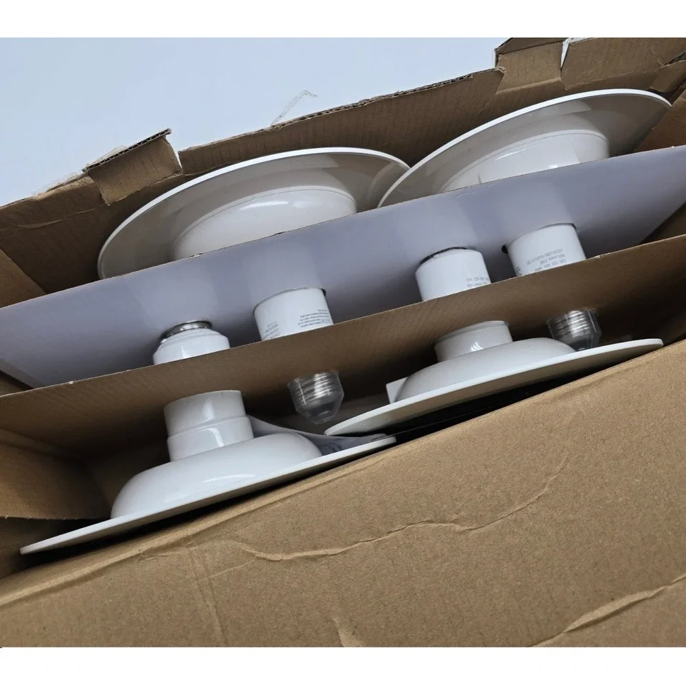 Jolux 4-Pack 5/6 Inch LED Recessed Lighting Retrofit Can Lights 12W 800LM 2700K